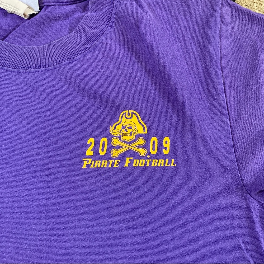 ECU East Carolina University Pirates Shirt Purple Haze - Picture 6 of 10
